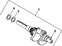 Page D Diagram and Parts List for CH23-76640  Kohler Engine