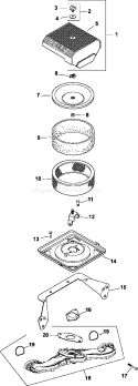 Page A Diagram and Parts List for CH25-68509  Kohler Engine