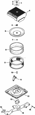 Page A Diagram and Parts List for CH25-68573  Kohler Engine