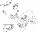 Part Location Diagram of 8402711-S Kohler Kit, Blower Housing Assembly