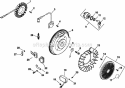 Page K Diagram and Parts List for CH25-68710  Kohler Engine