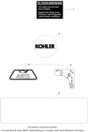 Page E Diagram and Parts List for CH25S-68705  Kohler Engine