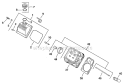 HeadValveBreather-Style B Diagram and Parts List for CH25S-68538  Kohler Engine