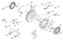 IgnitionElectrical Diagram and Parts List for CH25S-68538  Kohler Engine