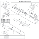 Starting Group Diagram and Parts List for CH25S-68538  Kohler Engine