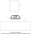 Decals Diagram and Parts List for CH25S-68538  Kohler Engine