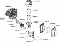 Page A Diagram and Parts List for CH270-0055  Kohler Engine