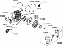 Part Location Diagram of 1702528-S Kohler Flywheel Assembly, Cast Iron