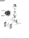 Part Location Diagram of 1708307-S Kohler Element, Air Filter