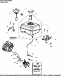 Part Location Diagram of 1706553-S Kohler Tank, Assembly Fuel