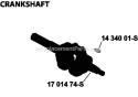 Part Location Diagram of 1701474-S Kohler Crankshaft Assembly