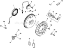 Page J Diagram and Parts List for CH430-0019  Kohler Engine