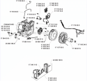 IgnitionCharging Group Diagram and Parts List for CH440-3031  Kohler Engine