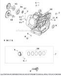 Crankcase Group Diagram and Parts List for CH440-3031  Kohler Engine
