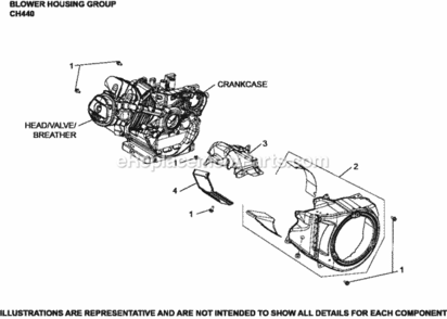 Blower_Housing_Group_Ch440-3118_Ch440 Diagram and Parts List for CH440-3118  Kohler Engine