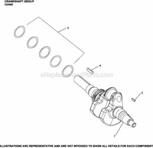 Crankshaft_Group_Ch440-3139_Ch440 Diagram and Parts List for CH440-3139  Kohler Engine