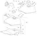 Fuel System - Tank (Tp-2356-A) Rev 10/26/2006 Diagram and Parts List for CH5-1523  Kohler Engine