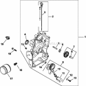 Page K Diagram and Parts List for CH640-0027  Kohler Engine