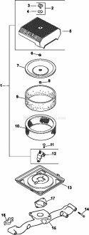 Part Location Diagram of 24126212-S Kohler Bracket Assembly