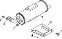 Part Location Diagram of M-651050-S Kohler Screw: Flg M6x1.0x50