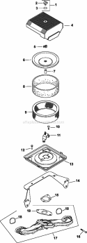 Page A Diagram and Parts List for CH20-64661  Kohler Engine