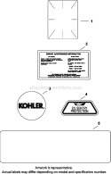 Page J Diagram and Parts List for CH680-3096  Kohler Engine