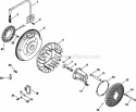 Page K Diagram and Parts List for CH730-0017  Kohler Engine