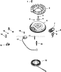 Page K Diagram and Parts List for CH730-0043  Kohler Engine