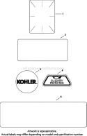 Page J Diagram and Parts List for CH730-0049  Kohler Engine