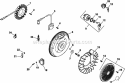 Page J Diagram and Parts List for CH730-0058  Kohler Engine