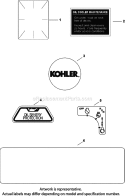 Page I Diagram and Parts List for CH25-68668  Kohler Engine
