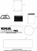 Page F Diagram and Parts List for CH730-0109  Kohler Engine