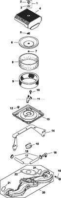 Page A Diagram and Parts List for CH730-0159  Kohler Engine