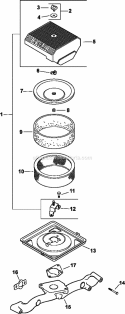 Page B Diagram and Parts List for CH730-0174  Kohler Engine