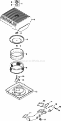 Part Location Diagram of 2412674-S Kohler Bracket, Air Cleaner Base