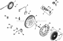Page K Diagram and Parts List for CH730-0122  Kohler Engine