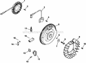 Page K Diagram and Parts List for CH730-0128  Kohler Engine