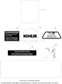 Page E Diagram and Parts List for CH25S-68591  Kohler Engine