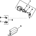 Page L Diagram and Parts List for CH740-0008  Kohler Engine