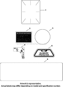 Page F Diagram and Parts List for CH740-0029  Kohler Engine