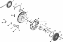 Page K Diagram and Parts List for CH740-0046  Kohler Engine