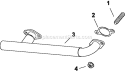 Part Location Diagram of 2416428-S Kohler Manifold, Exhaust-Str Side
