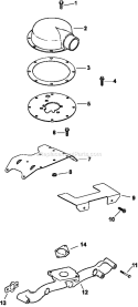 Page A Diagram and Parts List for CH740-3126  Kohler Engine
