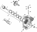 Page C Diagram and Parts List for CH740-0058  Kohler Engine