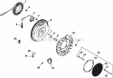 Page K Diagram and Parts List for CH740-0036  Kohler Engine