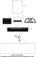 Page F Diagram and Parts List for CH740-0067  Kohler Engine