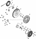 Page K Diagram and Parts List for CH740-0045  Kohler Engine
