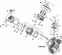 Page E Diagram and Parts List for CH730-0136  Kohler Engine
