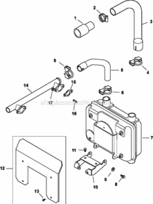 Exhaust_Group_11-24-50 Diagram and Parts List for CH740-3201  Kohler Engine