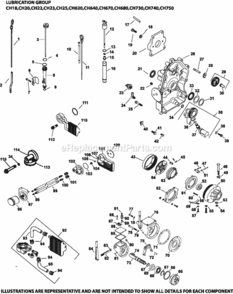 Lubrication_Group_3-24-875 Diagram and Parts List for CH740-3213  Kohler Engine